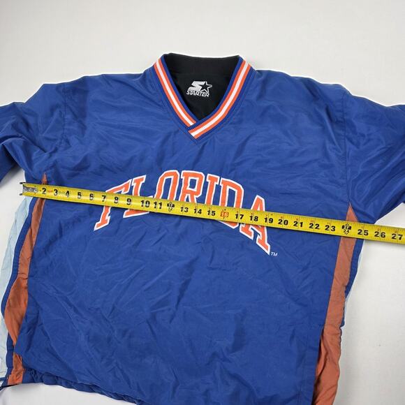 Florida Gators Jacket Mens Medium Reversible Pullover NCAA College Blue Starter - Picture 4 of 13